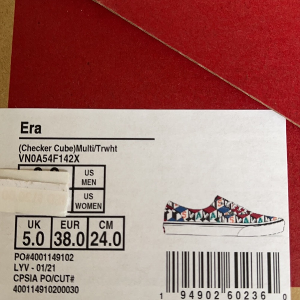 Vans Era Checker Cube Multi/True White WMNS - Picture 16 of 16